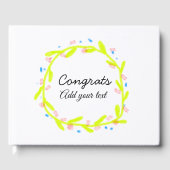 Einfache Gratulationen Abschluss hinzufügen Gästebuch (Vorderseite)