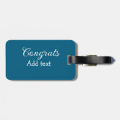 Einfache Gratulationen Abschluss hinzufügen Gepäckanhänger (Rückseite horizontal)