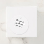 Einfache Gratulationen Abschluss hinzufügen Geschenkanhänger (Beispiel)