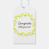 Einfache Gratulationen Abschluss hinzufügen Geschenkanhänger (Rückseite)