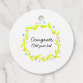 Einfache Gratulationen Abschluss hinzufügen Geschenkanhänger (Rückseite)