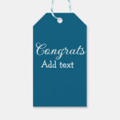 Einfache Gratulationen Abschluss hinzufügen Geschenkanhänger (Rückseite)