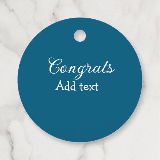 Einfache Gratulationen Abschluss hinzufügen Geschenkanhänger (Rückseite)