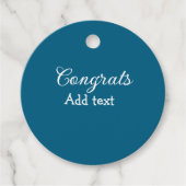 Einfache Gratulationen Abschluss hinzufügen Geschenkanhänger (Vorderseite)