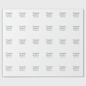 Einfache Gratulationen Abschluss hinzufügen Geschenkpapier (Flach)