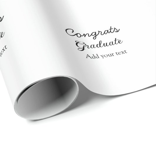 Einfache Gratulationen Abschluss hinzufügen Geschenkpapier (Rolleneckpunkt)