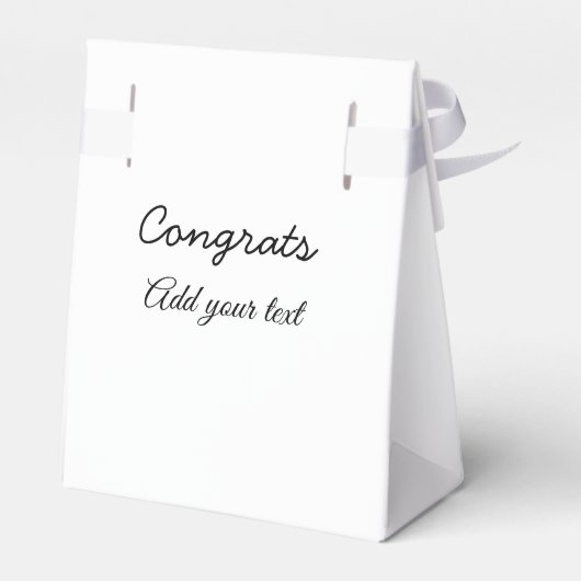 Einfache Gratulationen Abschluss hinzufügen Geschenkschachtel (Rückseite)
