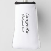 Einfache Gratulationen Abschluss hinzufügen Golf Headcover (Rotieren 90)