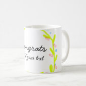 Einfache Gratulationen Abschluss hinzufügen Kaffeetasse (VorderseiteRechts)