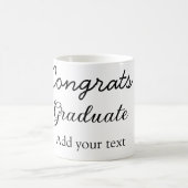 Einfache Gratulationen Abschluss hinzufügen Kaffeetasse (Mittel)