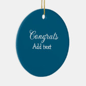 Einfache Gratulationen Abschluss hinzufügen Keramik Ornament (Rechts)