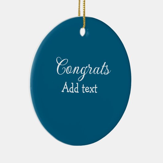 Einfache Gratulationen Abschluss hinzufügen Keramik Ornament (Rechts)