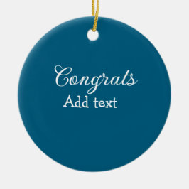 Einfache Gratulationen Abschluss hinzufügen Keramik Ornament