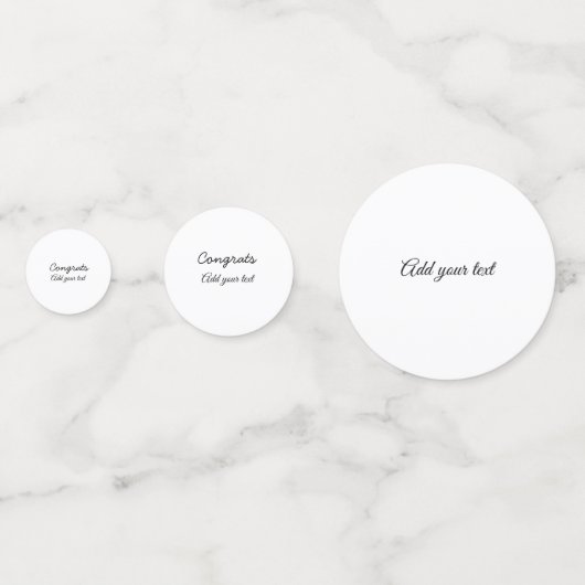 Einfache Gratulationen Abschluss hinzufügen Konfetti (Rückseiten)