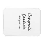 Einfache Gratulationen Abschluss hinzufügen Magnet (Horizontal)