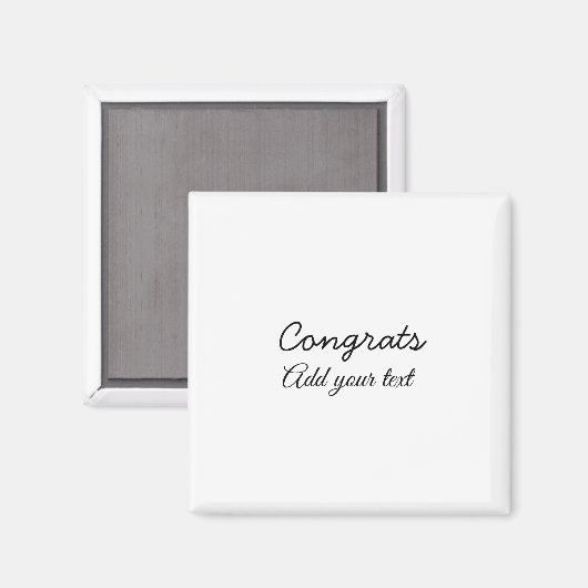 Einfache Gratulationen Abschluss hinzufügen Magnet (Vorderseite/Rückseite)
