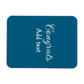 Einfache Gratulationen Abschluss hinzufügen Magnet (Horizontal)