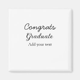 Einfache Gratulationen Abschluss hinzufügen Magnet