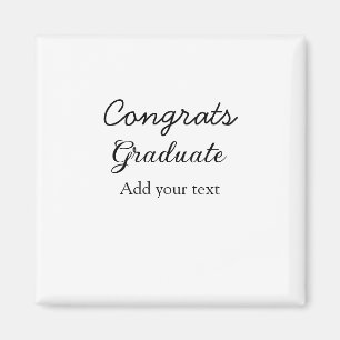 Einfache Gratulationen Abschluss hinzufügen Magnet