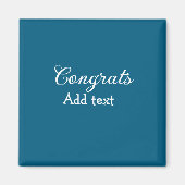 Einfache Gratulationen Abschluss hinzufügen Magnet (Vorne)