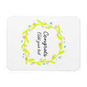 Einfache Gratulationen Abschluss hinzufügen Magnet (Horizontal)