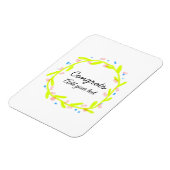 Einfache Gratulationen Abschluss hinzufügen Magnet (Linke Seite)