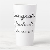 Einfache Gratulationen Abschluss hinzufügen Milchtasse (Vorderseite)