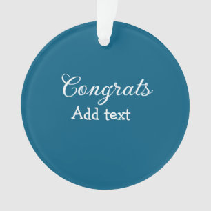 Einfache Gratulationen Abschluss hinzufügen Ornament