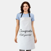 Einfache Gratulationen Abschluss hinzufügen Schürze (Getragen)