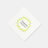 Einfache Gratulationen Abschluss hinzufügen Serviette (Ecke)