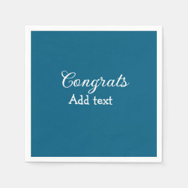Einfache Gratulationen Abschluss hinzufügen Serviette