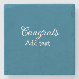 Einfache Gratulationen Abschluss hinzufügen Steinuntersetzer