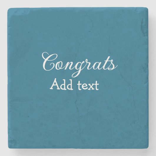 Einfache Gratulationen Abschluss hinzufügen Steinuntersetzer (Vorderseite)