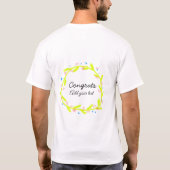 Einfache Gratulationen Abschluss hinzufügen T-Shirt (Rückseite)