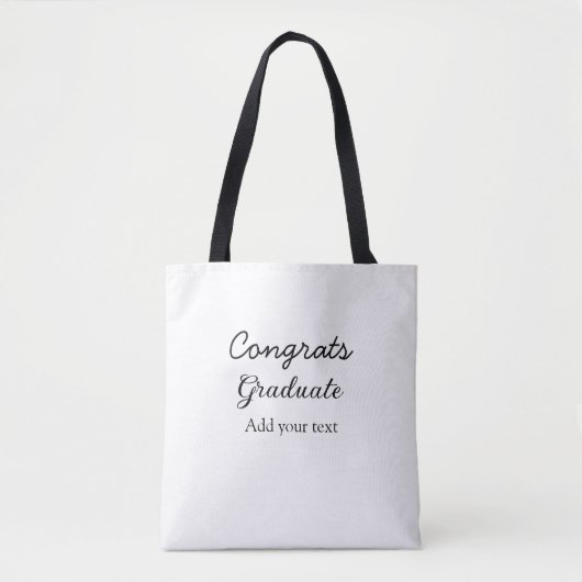 Einfache Gratulationen Abschluss hinzufügen Tasche (Vorderseite)