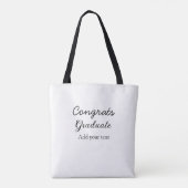 Einfache Gratulationen Abschluss hinzufügen Tasche (Rückseite)