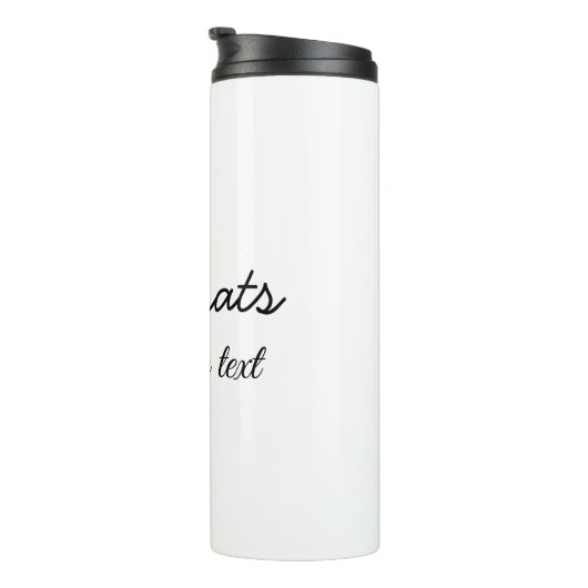 Einfache Gratulationen Abschluss hinzufügen Thermosbecher (Nach rechts gedreht)