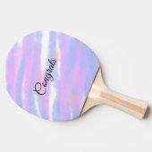 Einfache Gratulationen fügen Ihren Textnamen hinzu Tischtennis Schläger (Seitenansicht)