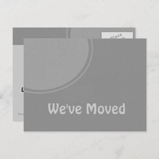 Einfache, graue Ankündigung (Vorne/Hinten)