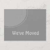 Einfache, graue Ankündigung (Vorderseite)