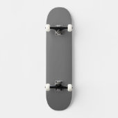 Einfache graue Behörde® Skateboard (Vorderseite)