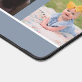 Einfache graue benutzerdefinierte Familie Fünf Fot Schreibtischunterlage (Ecke)