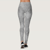 Einfache graue Checkered Keramik-Fliesen Leggings (Rückseite)