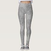 Einfache graue Checkered Keramik-Fliesen Leggings (Vorderseite)