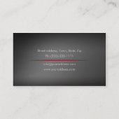 Einfache graue deutsche SprachschulVisitenkarte Visitenkarte (Rückseite)