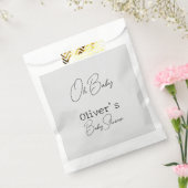 Einfache graue Elegant-Kinderdusche Geschenktütchen (Versiegelt)
