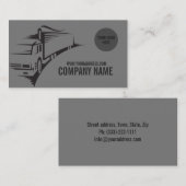 Einfache graue LKW-Visitenkarte Visitenkarte (Vorne/Hinten)