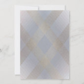 Einfache graue moderne geometrische Hochzeit Einladung (Rückseite)