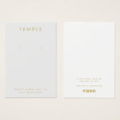 Einfache graue Platzierung der Logo-Werbekarte (Vorne & Hinten)