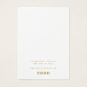 Einfache graue Platzierung der Logo-Werbekarte (Rückseite)